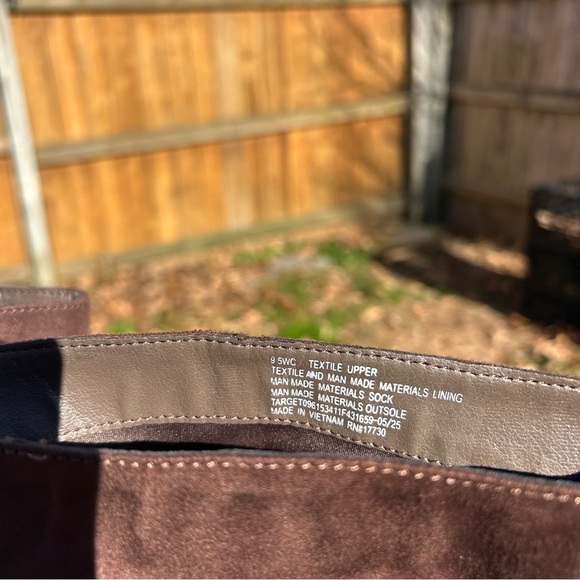 A new day womans Boots Brown faux suede size 9.5 wide knee high winter fall nwt - Picture 6 of 10